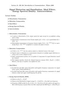 Energy And Power Spectral Density And Autocorrelation