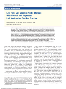 Low-Flow, Low-Gradient Aortic Stenosis With Normal and
