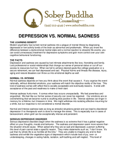 depression vs. normal sadness