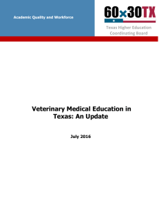 Veterinary Medical Education in Texas: An Update