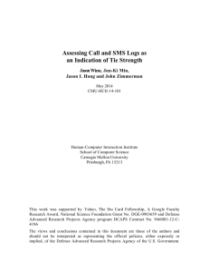 Assessing Call and SMS Logs as an Indication of Tie Strength