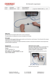 Oersted´s experiment