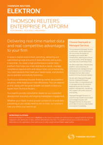 Thomson Reuters Enterprise Platform