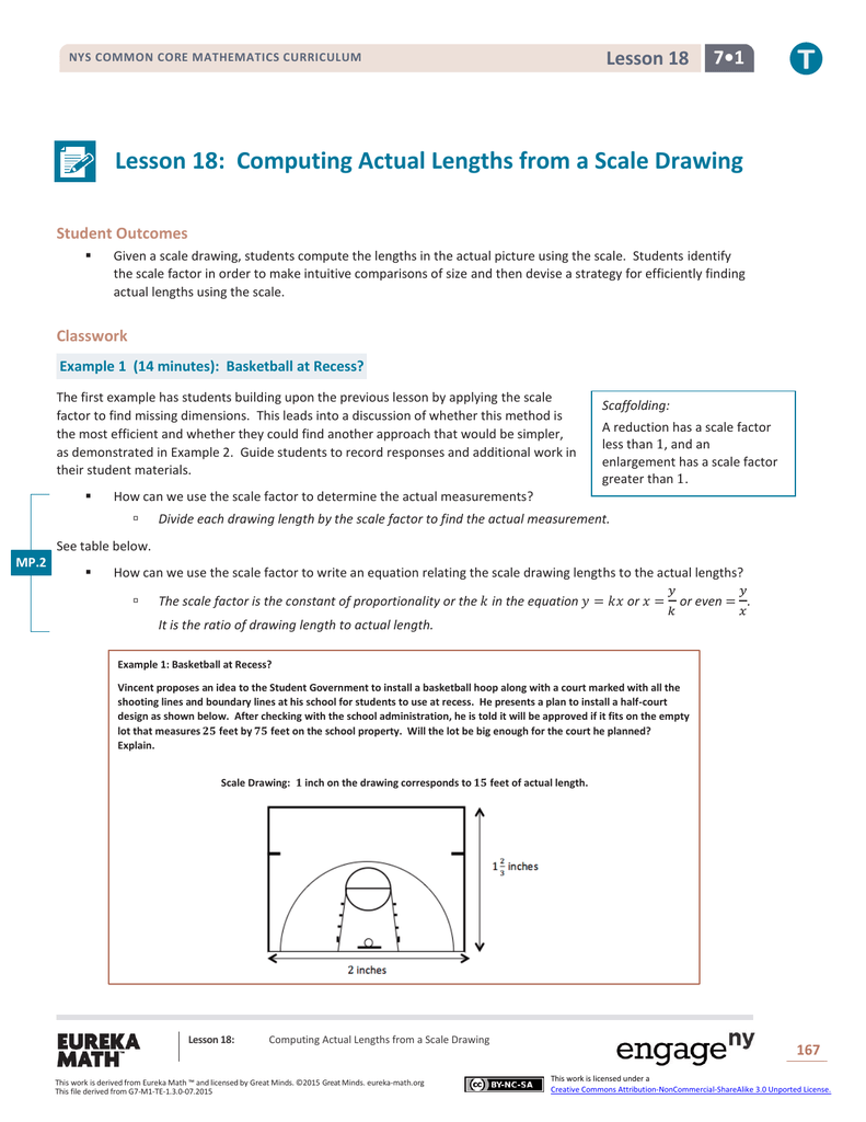 Lesson 18 Puting Actual Lengths From A Scale