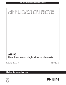 AN1981 New low-power single sideband circuits