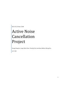 Active Noise Cancellation Project