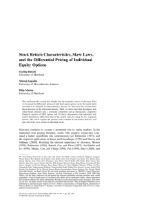 Stock Return Characteristics, Skew Laws, and the Differential Pricing