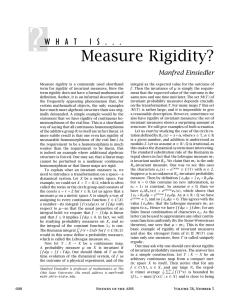 Measure Rigidity?