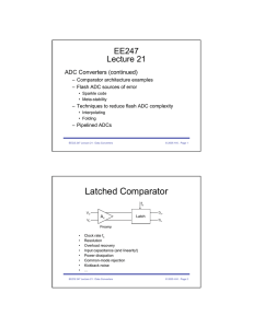 Latched Comparator