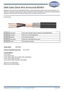 (SWA) Cable Data Sheet - dungannonelectrical.co.uk
