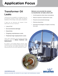 Transformer oil leaks