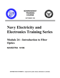 Module 24, Introduction to Fiber Optics