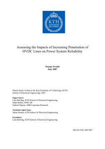 assessing the impact of an increasing penetration of hvdc