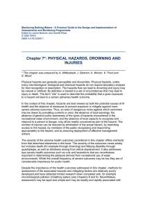 Chapter 7*: PHYSICAL HAZARDS, DROWNING AND INJURIES