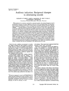 Auditory induction: Reciprocal changes in alternating sounds