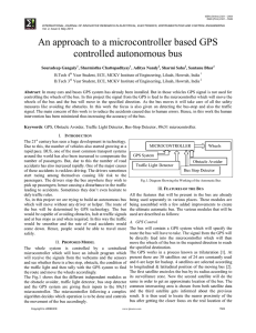 An approach to a microcontroller based GPS controlled autonomous