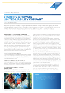 starting a private limited liability company