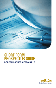 short form prospectus guide