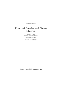 Principal Bundles and Gauge Theories - Philsci