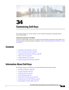 Customizing Soft Keys