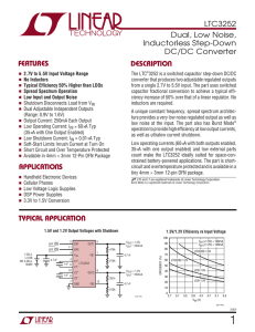 LTC3252 - Dual, Low Noise, Inductorless Step