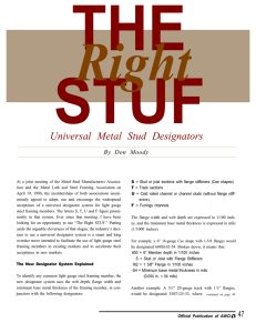 The Right "STUF" -- Universal Metal Stud Designators