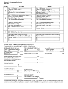 Courses printed in BOLD are taught one quarter per year.