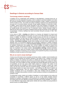 Dwellings in Estonia according to Census Data