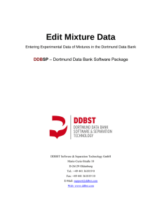 Edit Mixture Data