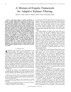 A Mixture-of-experts Framework For Adaptive Kalman Filtering