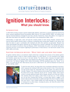 Ignition Interlocks - The Century Council