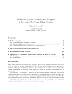 Models and applications of Optimal Transport in Economics