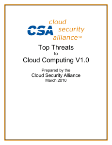 Top Threats Cloud Computing V1.0