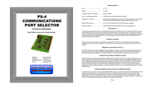 ps-4 communications port selector