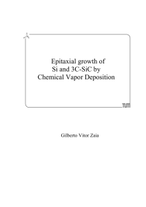 Epitaxial growth of Si and 3C-SiC by Chemical Vapor