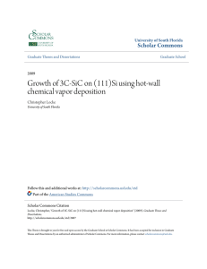 Growth of 3C-SiC on (111)Si using hot