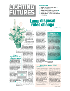 Lamp disposal rules change