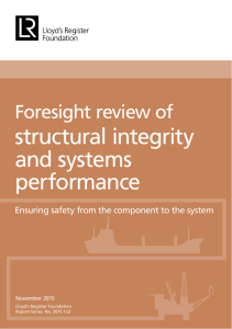 Foresight review of structural integrity and systems performance