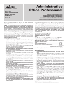 Administrative Office Professional