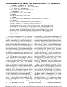 Characterization of buried thin films with resonant soft x