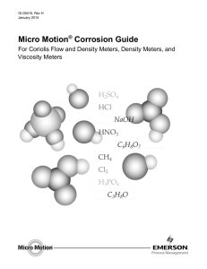 Micro Motion Corrosion Guide