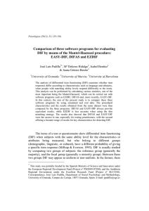 Comparison of three software programs for evaluating DIF by means