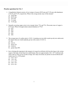 Chapter 3 Practice Questions