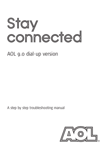 AOL 9.0 dial