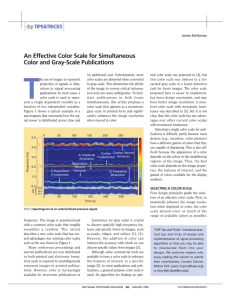 An Effective Color Scale for Simultaneous Color and Gray