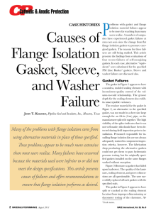 Causes of Flange Isolation Gasket, Sleeve, and Washer Failure