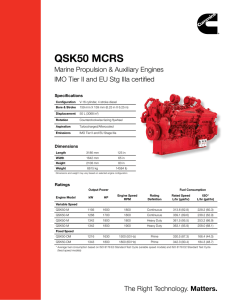 QSK50 MCRS - Machinery