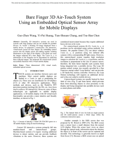 Bare Finger 3D Air-Touch System Using an