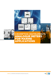 analogue meters for marine applications