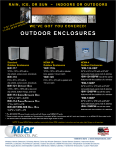outdoor enclosures - Mier Products, Inc.